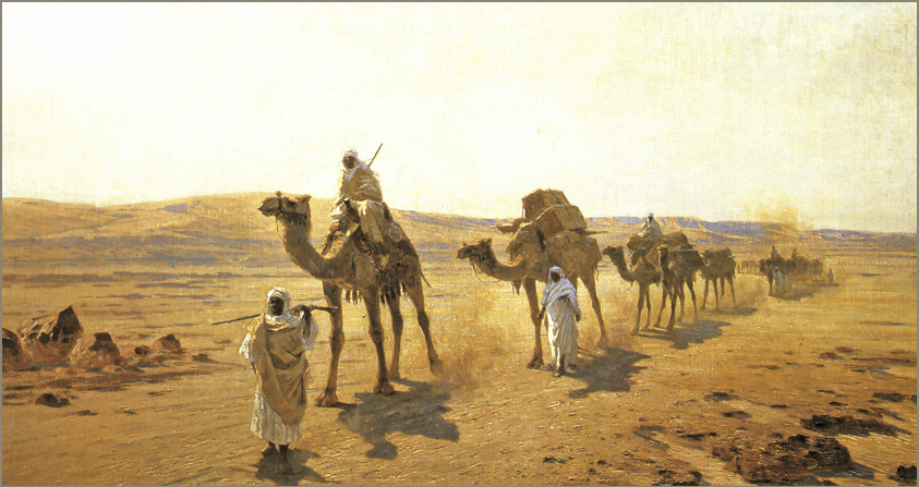 Ludwig Hans Fischer An Arab Caravan.